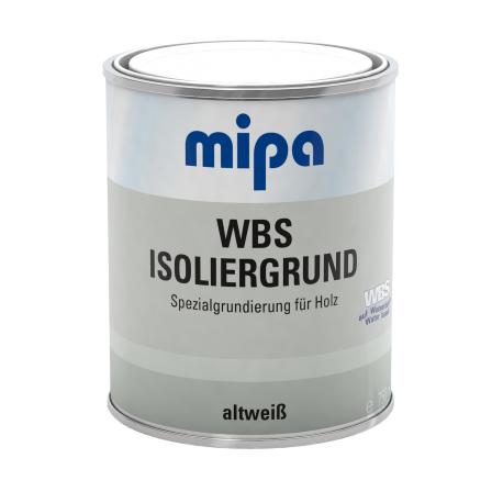 Біла ґрунтовка для дерева WBS Isoliergrund від «Mipa», 0,75 л