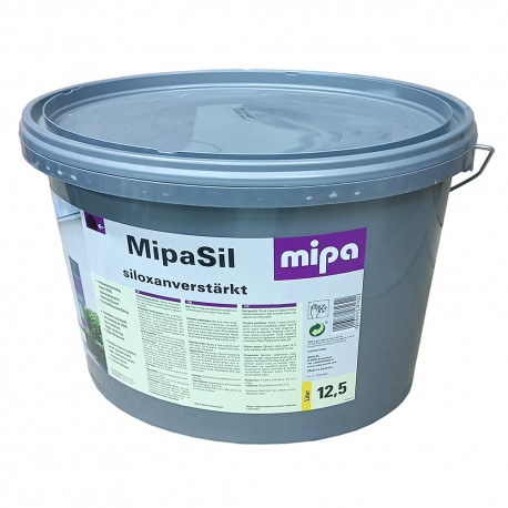 Кольорова стійка до атмосферних впливів фасадна фарба MipaSil від «Mipa», 12,5 л
