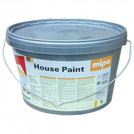 Кольорова чиста акрилатна фарба для універсального застосування House-Paint Universalfarbe від «Mipa», 5 л